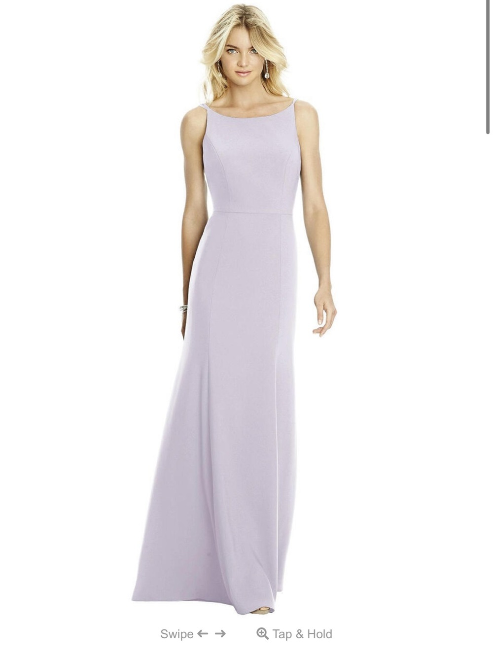 After Six size 8 Mauve “French truffle” Spaghetti-Strap Maxi Dress